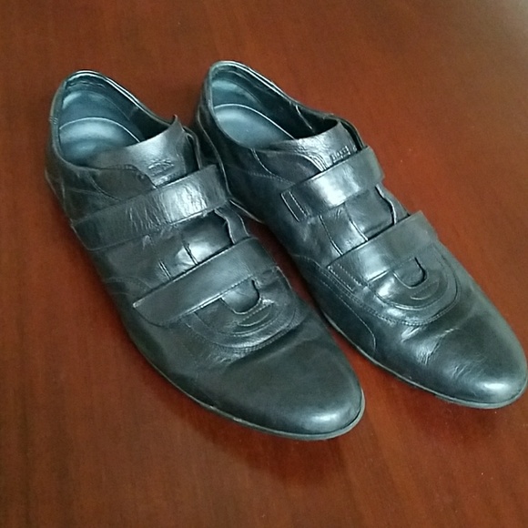 Hugo Boss Black Leather Velcro Strap 
